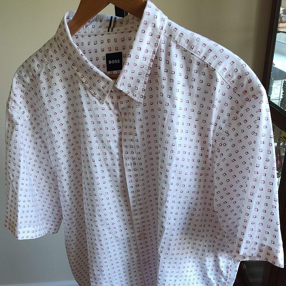 Boss Short Sleeve Button Down Shirt - Size 3XL